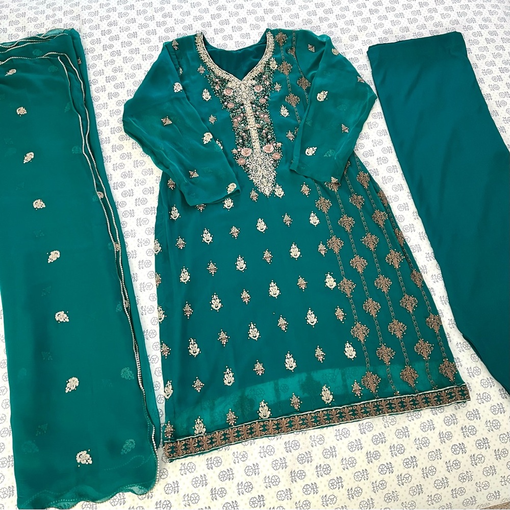 Fancy Embellished Chiffon Shalwar Kameez